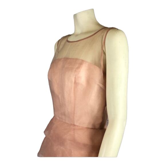 Marc Jacobs fabulous tiered organza sheer sleeveless party dress. size 12 - Picture 5 of 12
